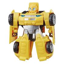 Transformers Playskool Heroes Rescue Bots Academy Bumblebee Convertendo Robô de Brinquedo, 4,5" Figura de Ação, Brinquedos para Crianças Idades 3 e Up
