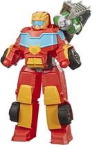 Transformers Playskool Heroes Rescue Bots Academy Rescue Power Hot Shot Convertendo Robô de Brinquedo, Brinquedo de Figura de Ação Colecionável de 14 Polegadas para Crianças de 3 anos ou mais