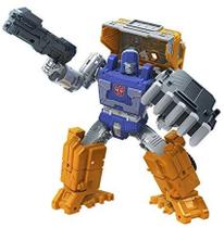 Transformers Toys Generations War for Cybertron: Kingdom Deluxe WFC-K16 Huffer Action Figure - Kids Ages 8 and Up, 5.5-inch