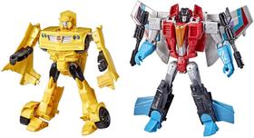 Transformers Toys Heroes and Villains Bumblebee and Starscream 2-Pack Action Figures - para Crianças com 6 anos ou mais, 7 polegadas