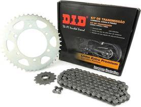 Transmissão versys 650/er6 did com retentor coroa 46t pinhão 15t corrente 520vx-114l