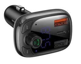 Transmissor Bluetooth FM e Carregador Veicular - Baseus