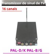 Transmissor De Sinal De TV Sem Fio UHF 16CH Áudio Analógico AV Para UHF-TV PAL NTSC Set Top Box Com