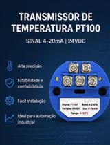 Transmissor De Temperatura Rtd Pt100 0 A 50oC Saída 4-20Ma