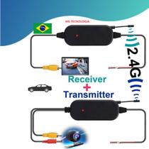 Transmissor e Receptor 2,4 GHz para Câmera de Ré Sem Fio