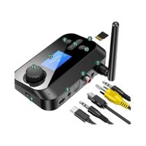 Transmissor E Receptor De Áudio Bluetooth 5.1 De Longo Alcance 6 Em 1 Adaptador Estéreo RCA 3.5mm Transmissor E Receptor De Áudio Bluetooth 5.1 De Longo Alcance 6 Em 1 Adaptador Estéreo RCA 3.5mm