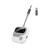 Transmissor E Receptor De Áudio Bluetooth 5.5 Adaptador Sem Fio Para Carro Com Entrada AUX De 3.5mm