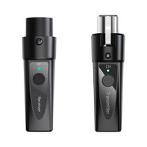 Transmissor E Receptor De Microfone Sem Fio XLR Recarregável Sistema 2.4Ghz Para Áudio Transmissor E Receptor De Microfone Sem Fio XLR Recarregável Sistema 2.4Ghz Para Áudio