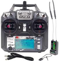 Transmissor e Receptor Flysky FS-i6X 2.4GHz 6CH - DTXMX FS-iA6B para Drones, Helicópteros, Carros e Barcos RC Transmissor e Receptor Flysky FS-i6X 2.4GHz 6CH - DTXMX FS-iA6B para Drones, Helicópteros, Carros e Barcos RC