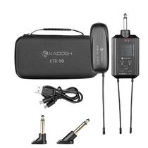 Transmissor E Receptor P10 Sem Fio UHF Com Bateria Recarregável, Seleção De Efeitos, Para Instrumentos Até 50 Metros Transmissor E Receptor P10 Sem Fio UHF Com Bateria Recarregável, Seleção De Efeitos, Para Instrumentos Até 50 Metros