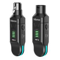 Transmissor e receptor XLR sem fio Vibroo 2,4 GHz 100m