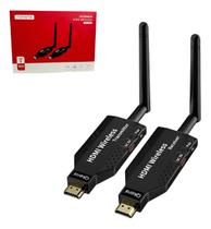 Transmissor Extensor Hdmi Sem Fio Wireless Preto 1080p 50m Transmissor Extensor Hdmi Sem Fio Wireless Preto 1080p 50m