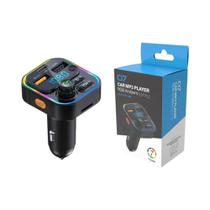 Transmissor FM Bluetooth 5.3, Modulador De Rádio AUX Para Carro, Reprodutor MP3, Adaptador De Transmissor FM Bluetooth 5.3, Modulador De Rádio AUX Para Carro, Reprodutor MP3, Adaptador De
