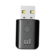 Transmissor FM Bluetooth 5.5 Com Chamada Viva-Voz, Adaptador USB Sem Fio, Receptor De Áudio Estéreo