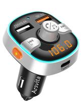 Transmissor FM Bluetooth Arsvita para carro com carregador PD tipo C
