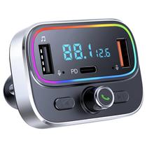 Transmissor FM Bluetooth GUANDA para carro com carregamento rápido de 18 W Transmissor FM Bluetooth GUANDA para carro com carregamento rápido de 18 W