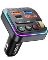 Transmissor FM Bluetooth LENCENT para carro com PD 20W+QC 3.0