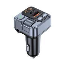 Transmissor FM Bluetooth Para Carro Com Microfone, Chamada Sem Fio, Carregamento Rápido E Suporte Transmissor FM Bluetooth Para Carro Com Microfone, Chamada Sem Fio, Carregamento Rápido E Suporte