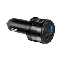 Transmissor FM Bluetooth Para Carro, Reprodutor MP3, Carregador USB Duplo 3.1A, Adaptador De Energia