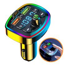 Transmissor FM Bluetooth Veicular USB 3.1A Carregador Celular MP3 Atende Ligações Transmissor FM Bluetooth Veicular USB 3.1A Carregador Celular MP3 Atende Ligações