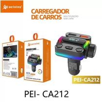Transmissor FM + Carregador para carros PD+QC3.0 6A Pei-CA212 - peining