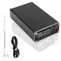 Transmissor FM Portátil 2KM 0.5W 76M-108Mhz Com Display Digital Estéreo USB Tipo-C Para Rádio De