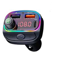 Transmissor Para Veiculo FM Carregador Mp3 Usb Pendrive Tomada turbo C/Botão para Chamadas- KapBom Transmissor Para Veiculo FM Carregador Mp3 Usb Pendrive Tomada turbo C/Botão para Chamadas- KapBom