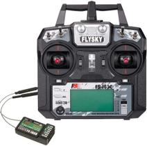 Transmissor RC Flysky FS-i6x 6-10CH 2,4 GHz com receptor FS-iA6B Transmissor RC Flysky FS-i6x 6-10CH 2,4 GHz com receptor FS-iA6B