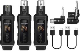 Transmissor Recepetor Sem Fio Xlr E P10 Microfone E Guitarra (1 TX 2 RX) Transmissor Recepetor Sem Fio Xlr E P10 Microfone E Guitarra (1 TX 2 RX)