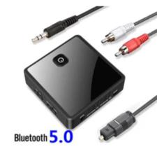 Transmissor Receptor Áudio Bluetooth 5.0 Aptx Hd Óptico 3.5