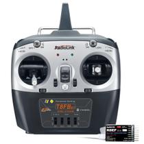 Transmissor remoto RC Radiolink T8FB 8 canais 2,4 GHz com R8EF Transmissor remoto RC Radiolink T8FB 8 canais 2,4 GHz com R8EF