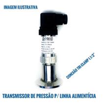 Transmissor/Transdutor de Pressão - TriClamp - 0-10 bar - 4-20 mA -TC 1.1/2