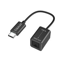 Transmissor USB C para SPDIF Cubilux Tipo C para áudio óptico Transmissor USB C para SPDIF Cubilux Tipo C para áudio óptico