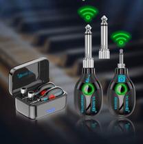 Transmissor Wireless Sem fio Guitarra e Teclado Carregador Portátil Cor:Preta Transmissor Wireless Sem fio Guitarra e Teclado Carregador Portátil Cor:Preta