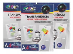 Transparência A4 Off Paper C/ Tarja 150 Micra 10fls