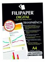 Transparência Laser com Tarja Filipaper PRO 50 folhas