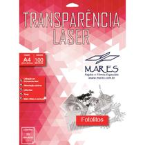 Transparencia Laserjet A4 210X297MM. sem Tarja - Mares