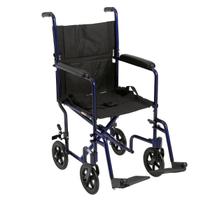 Transport Wheelchair Drive Medical ATC19-BL Lightweight Transport Wheelchair Drive Medical ATC19-BL Lightweight