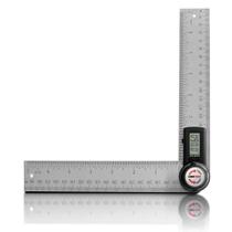 Transportador digital para medir ángulos GemRed 20 cm de acero inoxidable Transportador digital para medir ángulos GemRed 20 cm de acero inoxidable