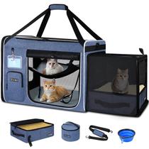 Transportadora Expandível para Animais Petskd Grande 61x43x43 cm Azul Transportadora Expandível para Animais Petskd Grande 61x43x43 cm Azul
