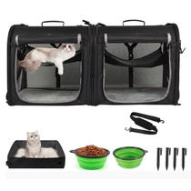Transportadora para Mascotas Wakytu Portátil 2 en 1 para Perros Medianos y 2 Gatos
