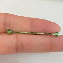 TRANSVERSAL AÇO PVD COLORS - Piercing de Aço com Bolinhas Rosqueáveis