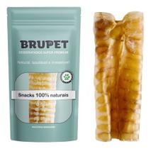 Traqueia Bovina Petisco 100% Natural Desidratada Premium para Cães cachorros Brupet - Kit 50 unidades