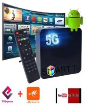 Trasforme sua TV - Conversor Digital Android Sua Tv Para Smart Com Netflix Play Store E Youtube