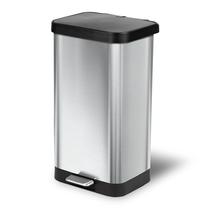 Trash Can Glad Stainless Steel Step 20 galões com proteção contra odores