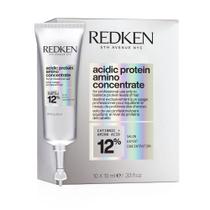 Tratamento Acidic Protein Amino Concentrate Redken 10ml Equilíbrio de Proteína Cabelos