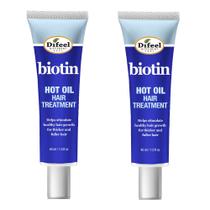 Tratamento Capilar Difeel Biotina Óleo Quente 90 ml Kit com 2 Tratamento Capilar Difeel Biotina Óleo Quente 90 ml Kit com 2