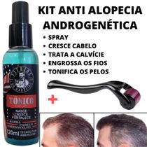 Tratamento Capilar P/ Calvície Tônico + Rolo Microperfuração