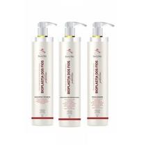 Tratamento Capilar Profissional Bioplastia dos Fios Dama Hair 3 Passos 3x 1L