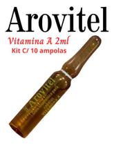 Tratamento Capilar Vitamina A Arovitel 2ml Kit C/ 10 Ampolas